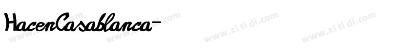 HacenCasablanca字体转换