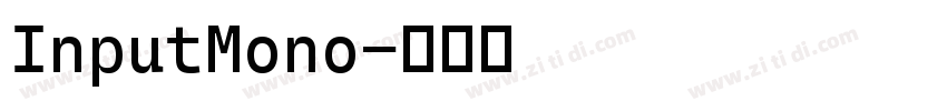 InputMono字体转换