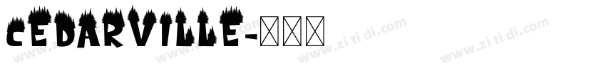 cEDARVILLE字体转换