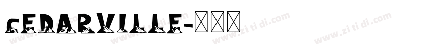 cEDARVILLE字体转换