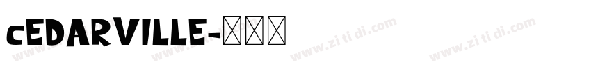 cEDARVILLE字体转换
