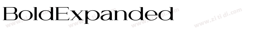 BoldExpanded字体转换