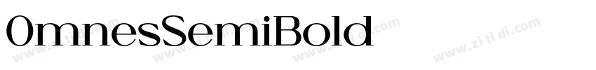 0mnesSemiBold字体转换