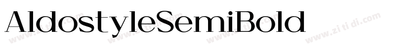 AldostyleSemiBold字体转换