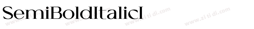 SemiBoldItalicI字体转换