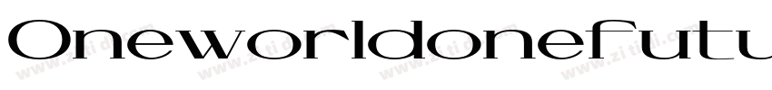 OneworldonefutureExt字体转换