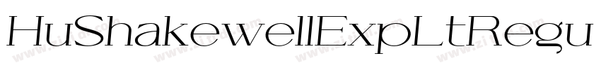 HuShakewellExpLtRegu字体转换