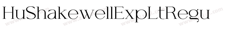 HuShakewellExpLtRegu字体转换
