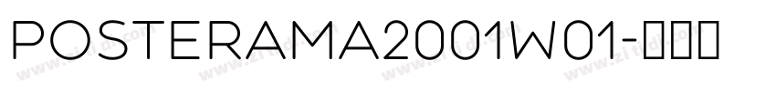 Posterama2001W01字体转换