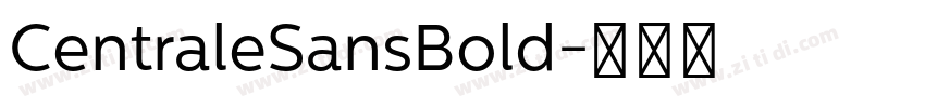 CentraleSansBold字体转换