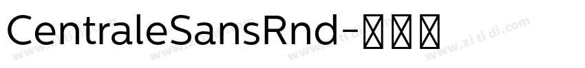 CentraleSansRnd字体转换