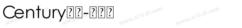 Century斜体字体转换
