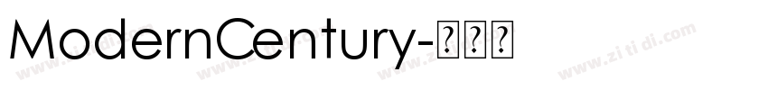 ModernCentury字体转换