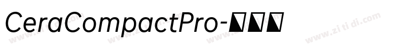 CeraCompactPro字体转换