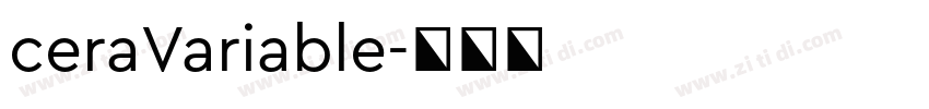 ceraVariable字体转换