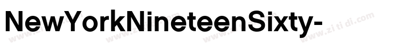 NewYorkNineteenSixty字体转换