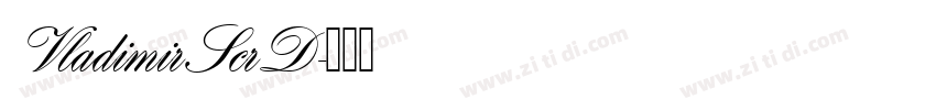 VladimirScrD字体转换