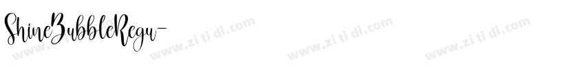 ShineBubbleRegu字体转换