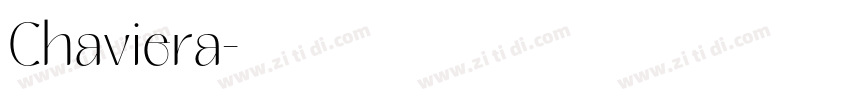 Chaviera字体转换