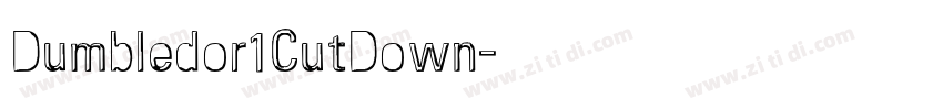 Dumbledor1CutDown字体转换