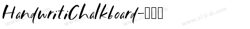 HandwritiChalkboard字体转换