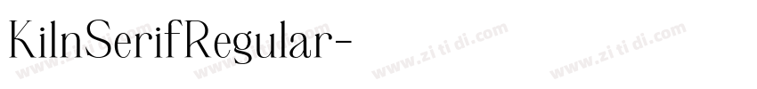 KilnSerifRegular字体转换