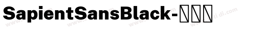 SapientSansBlack字体转换