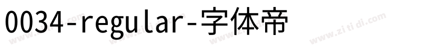 0034-regular字体转换