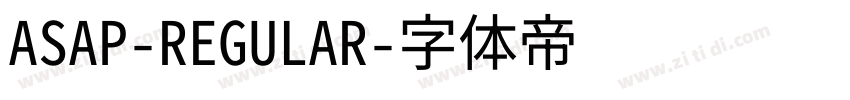 ASAP-REGULAR字体转换