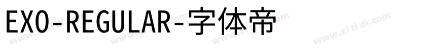 EXO-REGULAR字体转换
