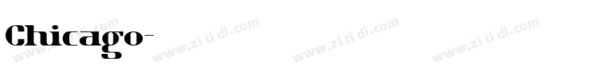 Chicago字体转换