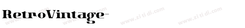 RetroVintage字体转换