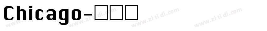 Chicago字体转换