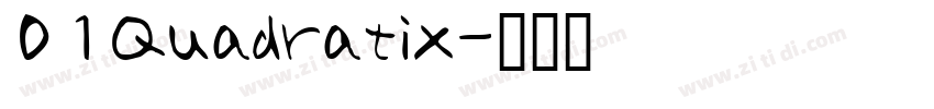 01Quadratix字体转换