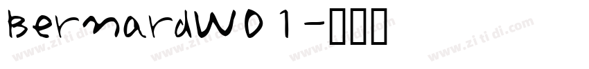 BernardW01字体转换