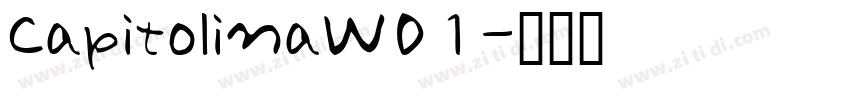 CapitolinaW01字体转换