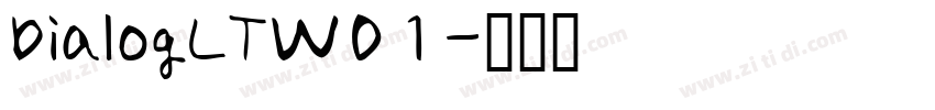 DialogLTW01字体转换
