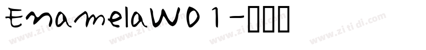 EnamelaW01字体转换