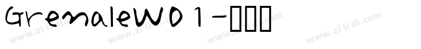 GrenaleW01字体转换