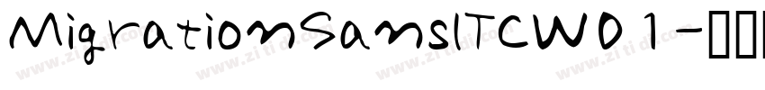 MigrationSansITCW01字体转换
