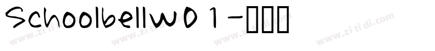 Schoolbellw01字体转换