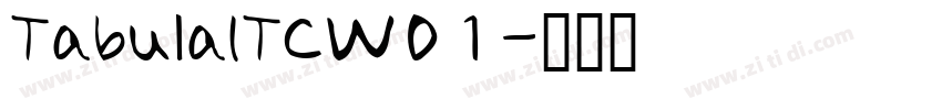 TabulaITCW01字体转换
