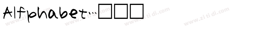 Alfphabet字体转换