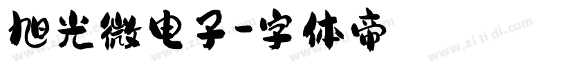 旭光微电子字体转换