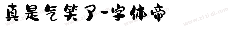 真是气笑了字体转换