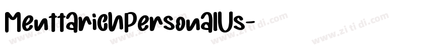 MenttarichPersonalUs字体转换 MenttarichPersonalUs字体转换