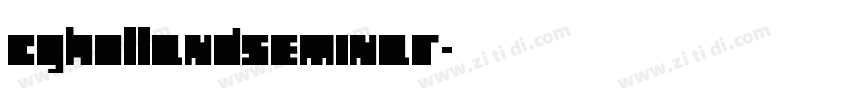 CgHollandSeminar字体转换