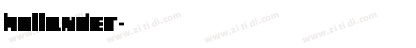 Hollander字体转换
