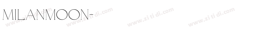 Milanmoon字体转换