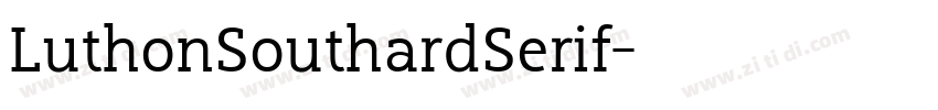 LuthonSouthardSerif字体转换